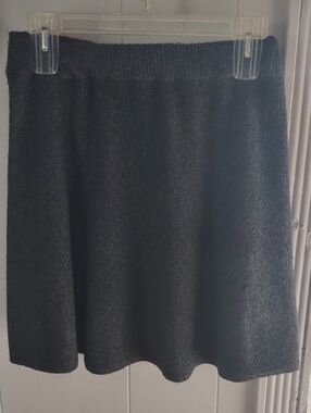 LC Lauren Conrad Black A-Line Knit Skirt